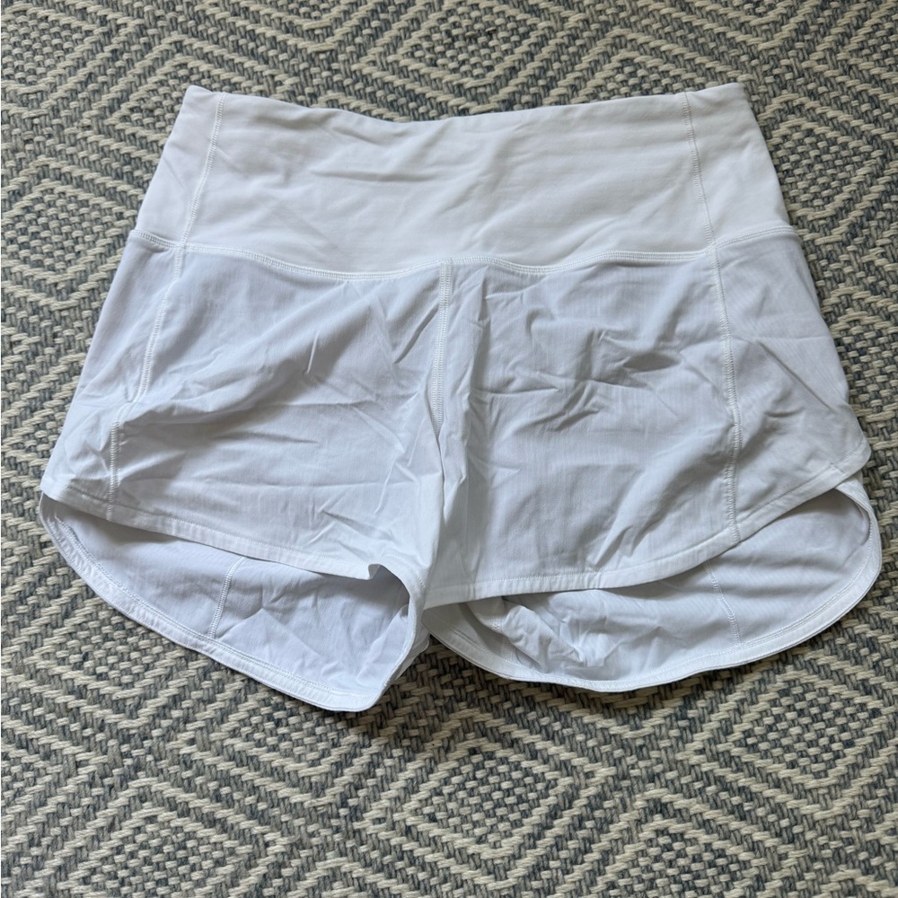 Women's White Athletic Shorts